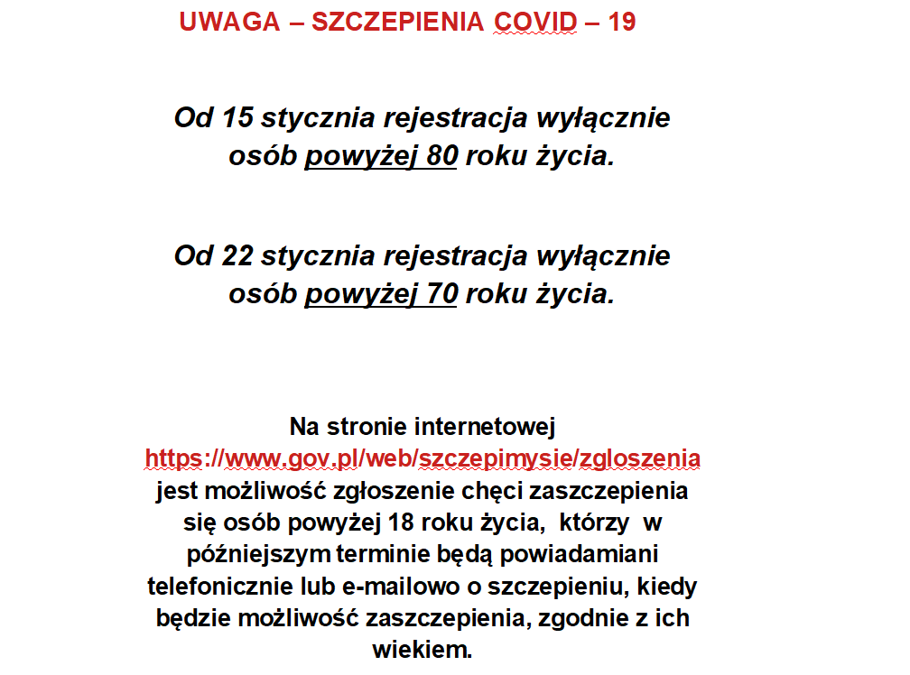 SZCZEPIENIA COVID